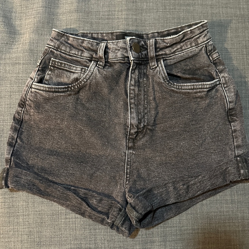 Cotton On Gray High Waist Stretch Shorts